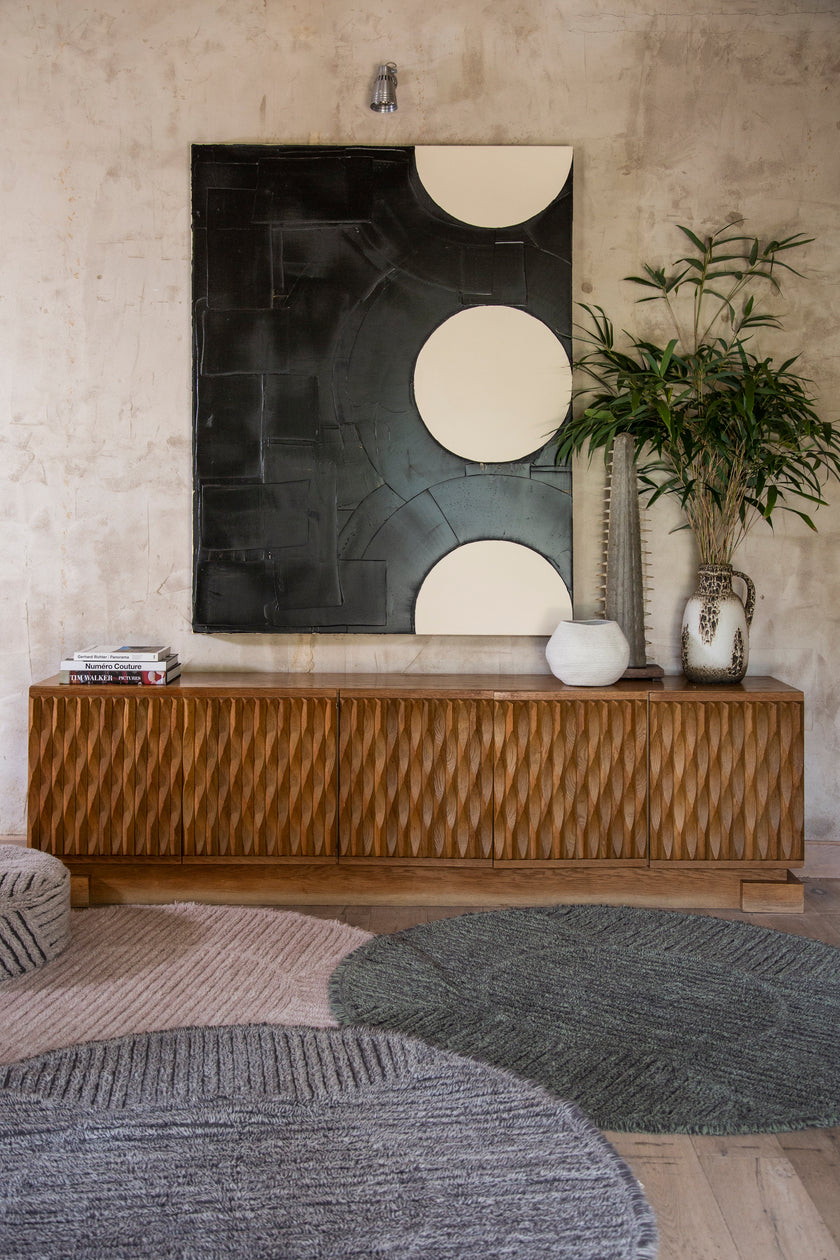 Woolable Fileds Circular Rug